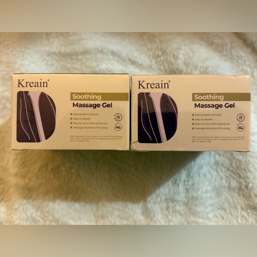 New 2 Pack Kreain Soothing Massage Gel